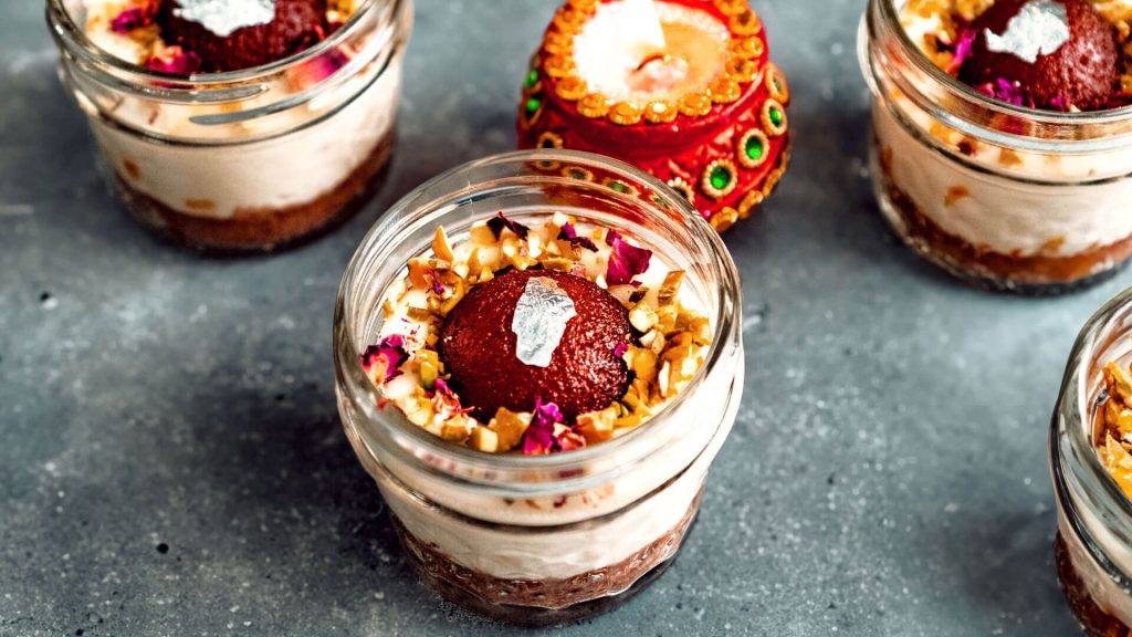 Gulab Jamun Cheesecakes